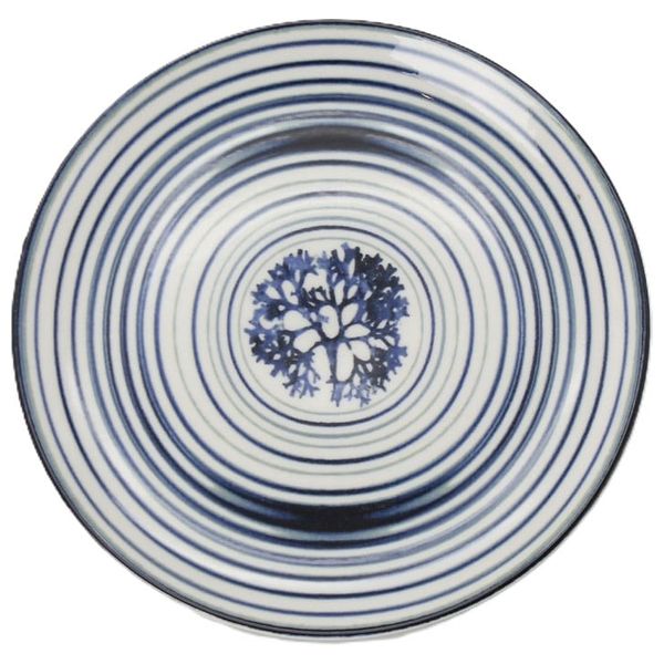Porline Plate, 21 cm - Blue