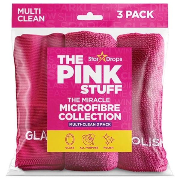 The Pink Stuff The Miracle Microfiber Collection - 3 Piece 