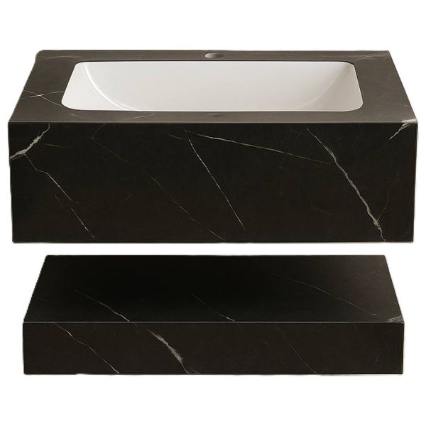  Lazord 60-1A50 - Porcelain Basin - Marble Black 