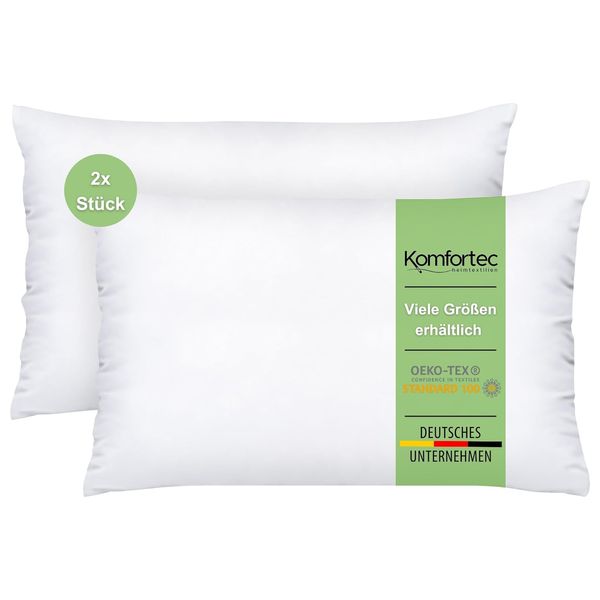 Komfortec Solid Pillow 40x80 - 2 Piece - White