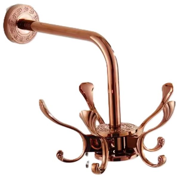 Lazord Rotating Wall-mounted Bathroom Hook Rack - Bronze