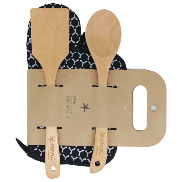 Kitchen Gloves Set, Heat Resistan - Wood