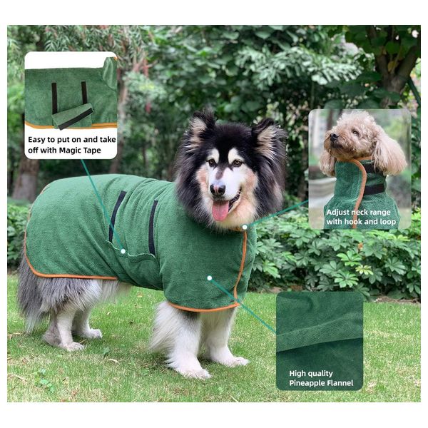  Dog Drying Towel Coat - L 