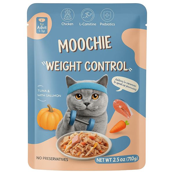 MOOCHIE Weight Control Cat Food - 70g