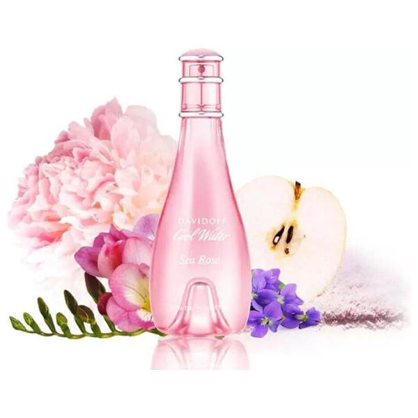  Cool Water Sea Rose by Davidoff for Women - Eau de Toilette, 100 ml 