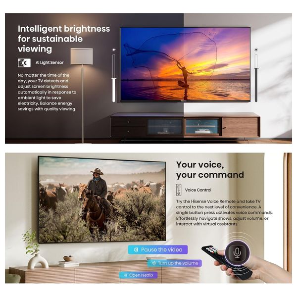  Hisense 43Q61Q - 43-Inch - 4K QLED - 60Hz - VIDAA Smart OS - Black 