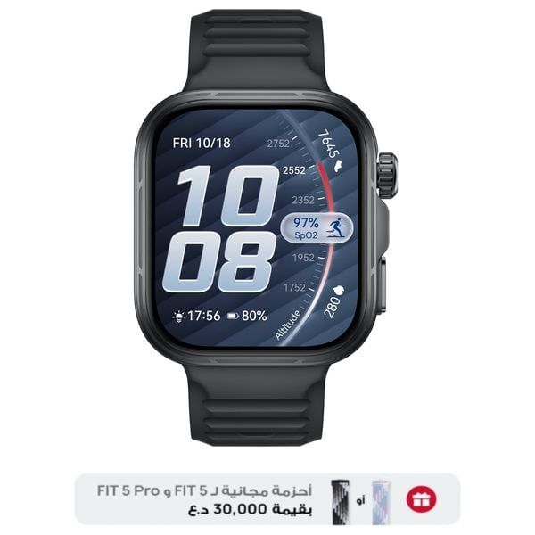 Huawei Watch Fit 5 Pro - 1.92-inch, LTPO AMOLED, 3000 nits - Battery Up to 10 days - 5 ATM + Strap