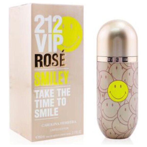 212 VIP Rose Smiley by Carolina Herrera for Women - Eau de Parfum, 100ml