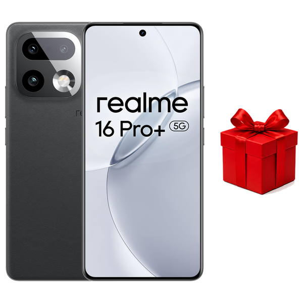 Realme 16 Pro Plus 5G - Dual SIM - 6.8 inch AMOLED Display - Snapdragon 7 Gen 4 - 7000mAh, 80W Charging with AI Features + Free Gift