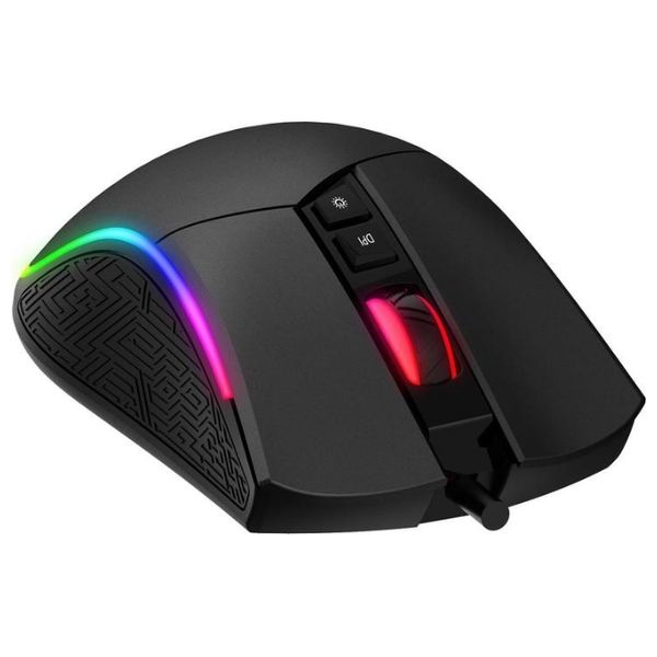  Havit MS1001S V2 Gaming Mouse - Wired - RGB Lighting - 6400 DPI - Programmable Buttons - Black 