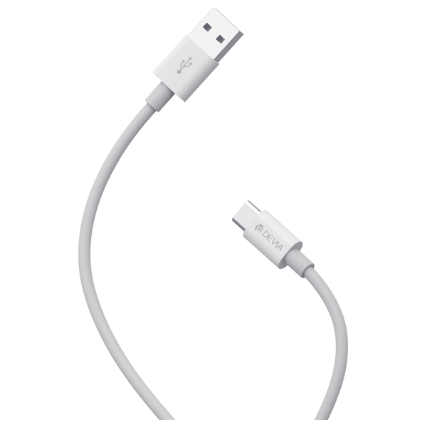  Devia USB-A to USB-C Cable - 1.5M - White 