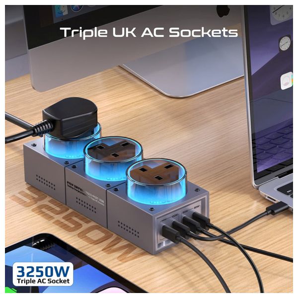  Promate Power Socket - 3m - 67W - Black 