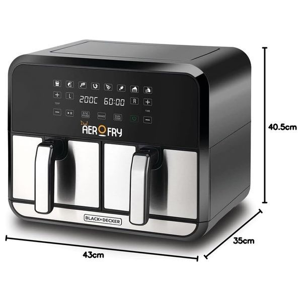  Black & Decker DZAF1700 - Air Fryer - 8L - Black 