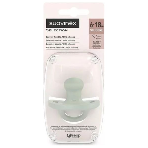  Suavinex Baby Pacifier - 6-18M - Blue 