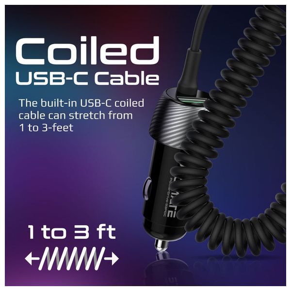  Promate Car Charger - 33W - Black 