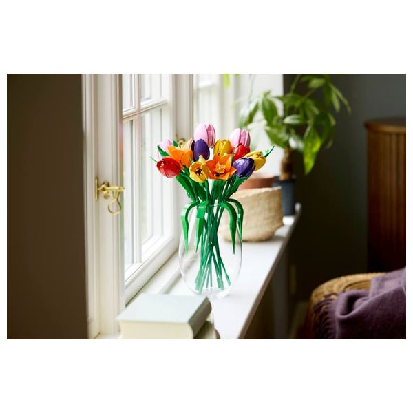  LEGO Botanicals Tulip Bouquet 11501 - Customizable Decorative Flower Figurine - 576 Pieces 
