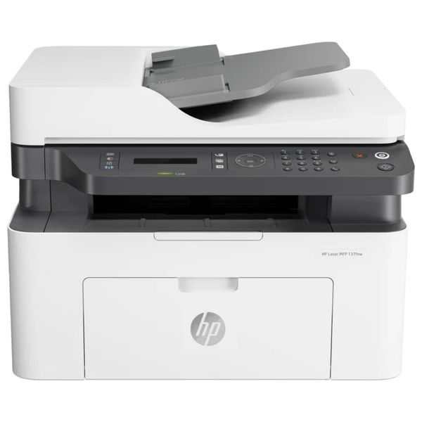  HP 4ZB84A Laser Printer - 4-in-1 Multifunction Printer - Wi-Fi Connectivity - White 