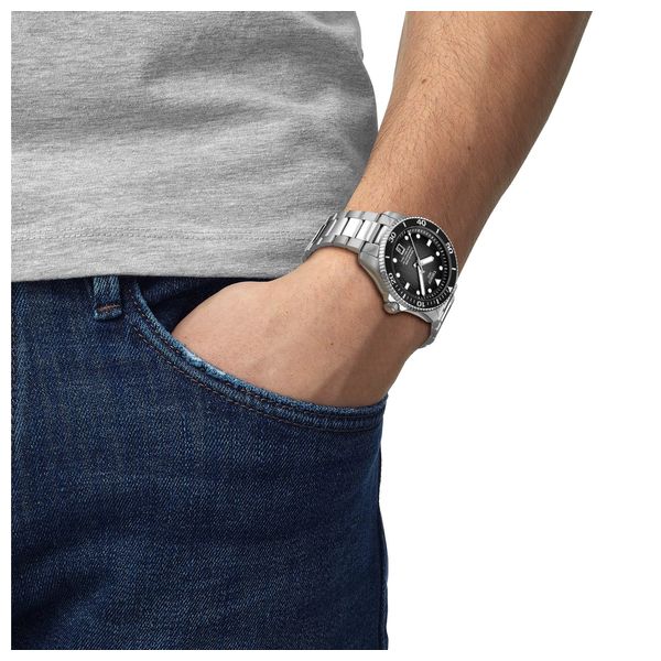 Tissot Watch T1208071105100 For Men - Analog Display, Stainless Steel Band - Silver