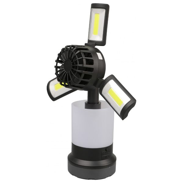  Porodo PD-LS3N1LFLF - 3-in-1 Ambient Light/Fan - 4000mAh Battery - Black 