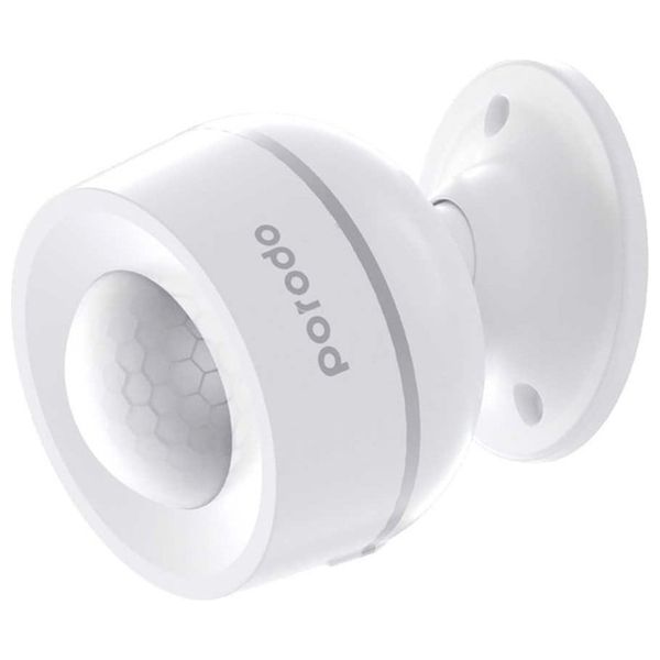 Porodo Lifestyle Smart Motion Sensor - with Temperature and Humidity Sensors - Compatible with Tuya/Google - White
