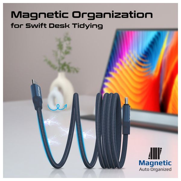  Promate USB-C to USB-C Charging Cable - 60W - 1.2m - Blue 