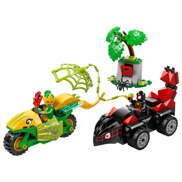  LEGO Spidey Spin & Electro Dinosaur Chase 11198 - Adventure Figure - 124 Pieces for Kids 