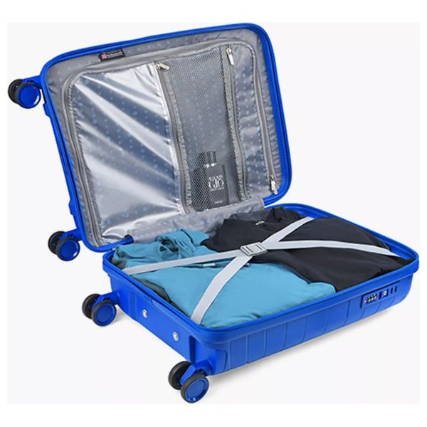  حقيبة سفر بعجلات كارلتون - ازرق 