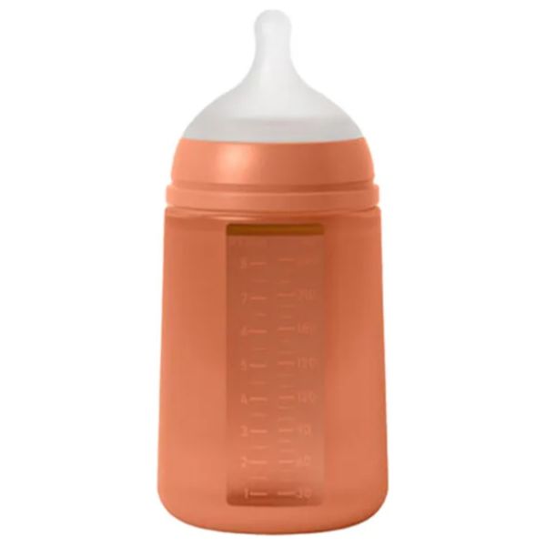 Suavinex Feeding Bottle - 240ML - Red  - 3 months and above