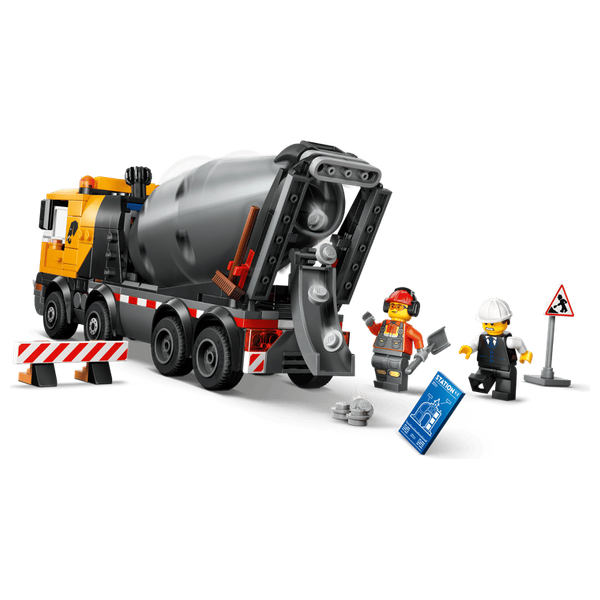  لعبة ليغو سيتي شاحنة خلط الإسمنت 60478 - مجسم شاحنة إنشائية واقعية - 371 قطعة 
