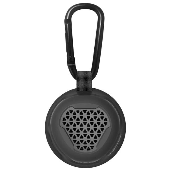  مكبر صوت بلوتوث محمول موماكس - تثبيت مغناطيسي - تقنية TWS - مقاوم للماء IPX6 - بطارية 12 ساعة - أسود 