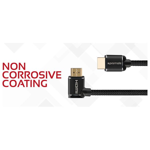 كيبل اتش دي ام اي بروميت - 5 متر - 4k - اسود