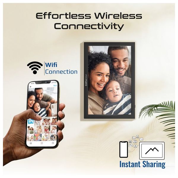 إطار صور رقمي ذكي بروميت - 10.1 انج HD بشاشة لمس - وايفاي - نظام اندرويد 6 - سعة 16 جيجابايت - اسود