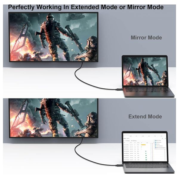  كيبل بنفي - اتش دي ام اي  بدقة 4K - طول 1.8  متر - اسود 