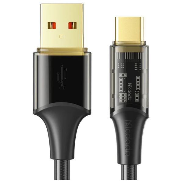  McDodo USB-C Cable - 6A Power - LED Light - 1.8m - Black 