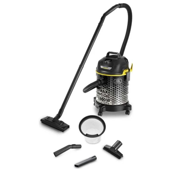  مكنسة كارشر كهربائية اسطوانية - 1800 واط - 20L - اسود 