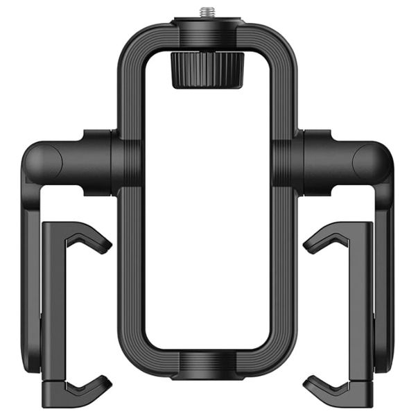  حامل الهاتف موماكس - للبث المباشر - طول 1.9 متر - هيكل ألمنيوم متين - أسود 