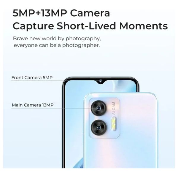  Oukitel C36 - Dual SIM - 6.56 inch - HD+ IPS LCD - Unisoc T606 - 5150mAh - Blue 