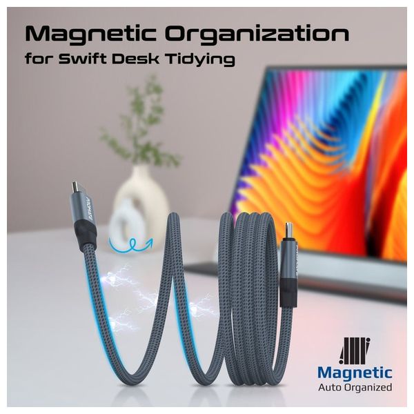  Promate USB-C to USB-C Charging Cable - 60W - 1.2m - Gray 