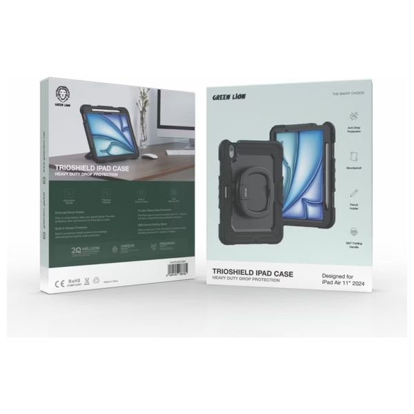  Green Lion Case - for iPad Air 11-inch - Black 