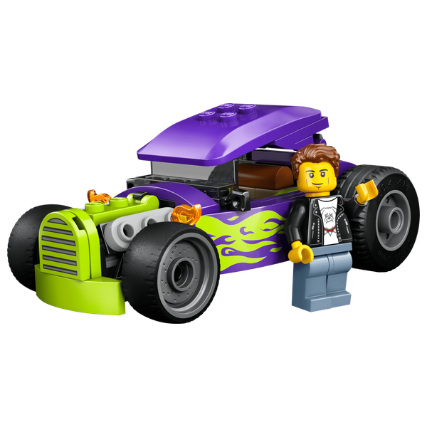  لعبة ليغو سيتي سيارة هوت رود 60485 - مجسم سيارة سباق صغيرة - 81 قطعة 
