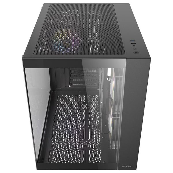  ANTEC	Computer Case - Panoramic Tempered Glass, 3 Fans, Supports ATX/Micro-ATX/ITX, USB 3.0/2.0 Ports and HD Audio - Black 