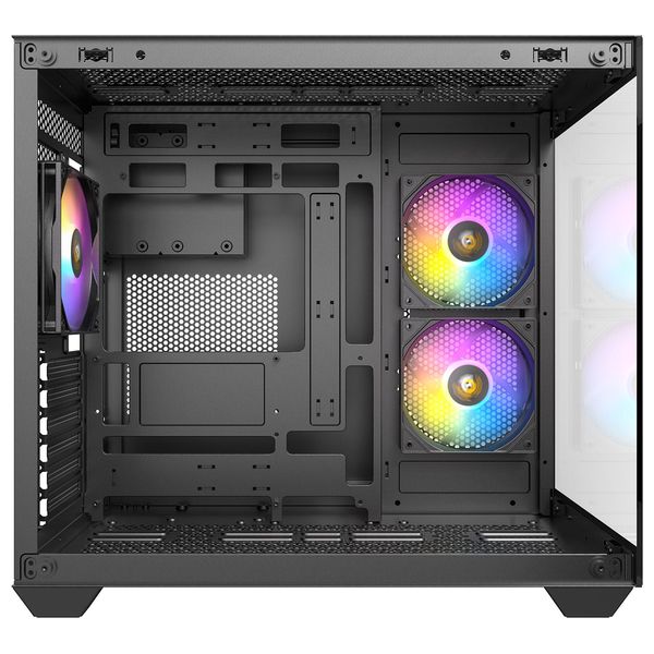  ANTEC	Computer Case - Panoramic Tempered Glass, 3 Fans, Supports ATX/Micro-ATX/ITX, USB 3.0/2.0 Ports and HD Audio - Black 