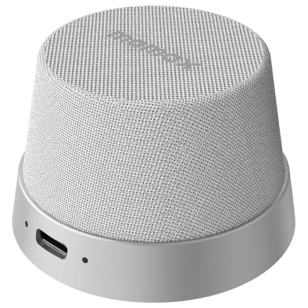  مكبر صوت لاسلكي محمول موماكس - تثبيت مغناطيسي - تقنية TWS - مقاوم للماء IPX6 - بطارية 12 ساعة - سلفر 