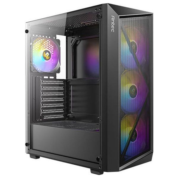  ANTEC computer case - 4mm tempered glass - 4 x 120mm fans - Supports ATX/Micro-ATX/Mini-ITX, USB 3.0/2.0 ports and HD audio 
