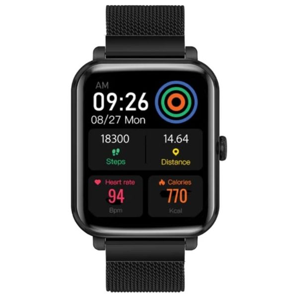 ساعة ذكية بروميت - اتصال بلوتوث - شاشة 1.78 انج - اموليد - ذاكرة - 260 مللي أمبير - أسود