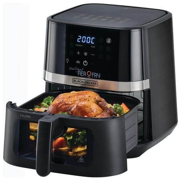  Black & Decker - Air Fryer - 5.8 L - 1800 W- Black 