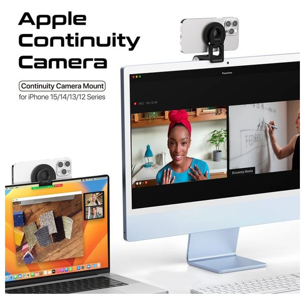 حامل هاتف مغناطيسي بروميت - متوافق مع ماك سيف - قابل للتمديد والطي - اسود