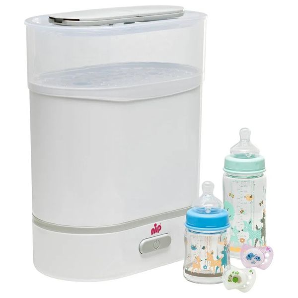  Nip 3-in-1 Electric Steam Sterilizer - Baby Bottle Sterilizer - White 