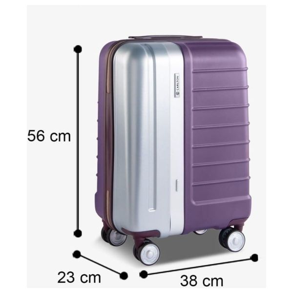  حقيبة سفر بعجلات كارلتون DUAL55W8MRS - بنفسجي 