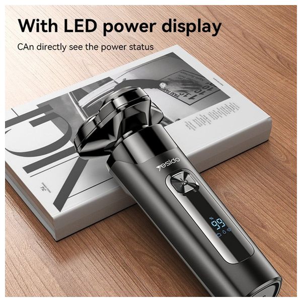  YESIDO MG05 Electric Shaver - IPX7 Waterproof - Black 